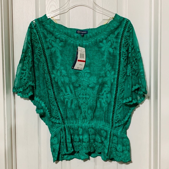 Democracy Tops - New Democracy oversized blouse green size XS (D)
